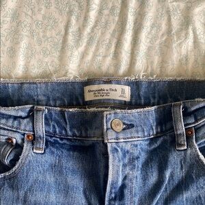 Abercrombie & Fitch Blue Straight Leg Jeans